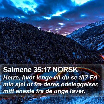 Salmene 35:17 NORSK Bible Verse Image