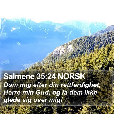 Salmene 35:24 NORSK Bible Verse Image