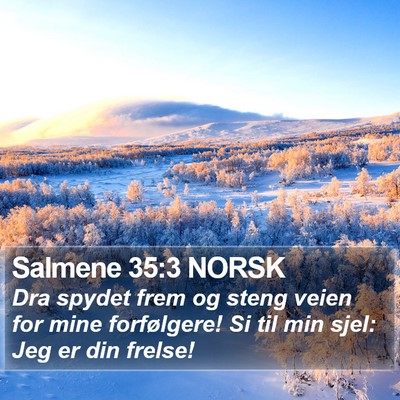 Salmene 35:3 NORSK Bible Verse Image