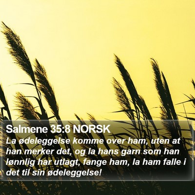 Salmene 35:8 NORSK Bible Verse Image