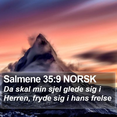 Salmene 35:9 NORSK Bible Verse Image