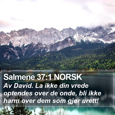 Salmene 37:1 NORSK Bible Verse Image