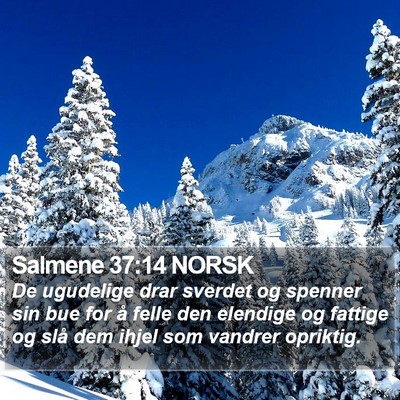 Salmene 37:14 NORSK Bible Verse Image