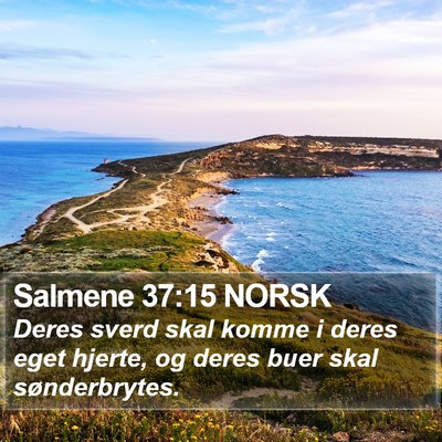 Salmene 37:15 NORSK Bible Verse Image