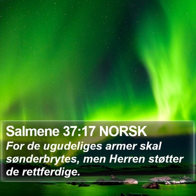 Salmene 37:17 NORSK Bible Verse Image