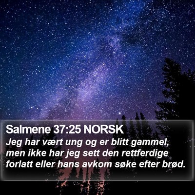 Salmene 37:25 NORSK Bible Verse Image