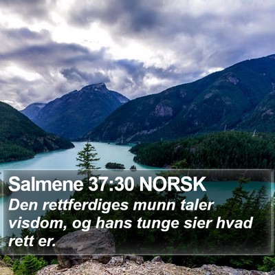 Salmene 37:30 NORSK Bible Verse Image