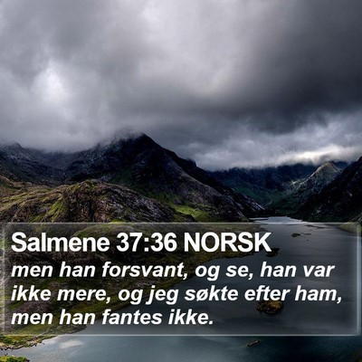 Salmene 37:36 NORSK Bible Verse Image
