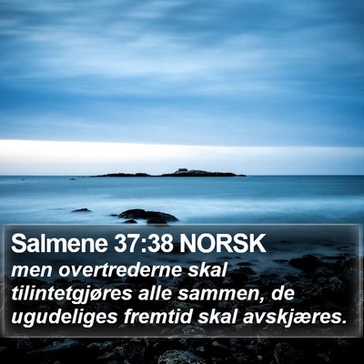 Salmene 37:38 NORSK Bible Verse Image
