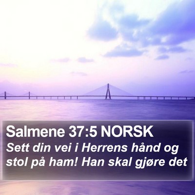 Salmene 37:5 NORSK Bible Verse Image