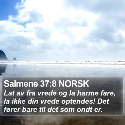 Salmene 37:8 NORSK Bible Verse Image