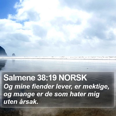 Salmene 38:19 NORSK Bible Verse Image