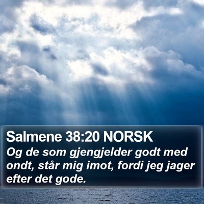 Salmene 38:20 NORSK Bible Verse Image
