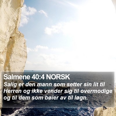 Salmene 40:4 NORSK Bible Verse Image