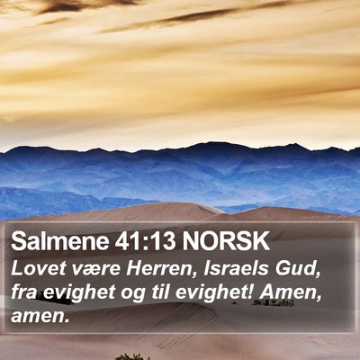 Salmene 41:13 NORSK Bible Verse Image