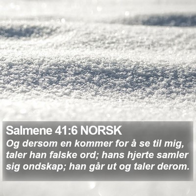 Salmene 41:6 NORSK Bible Verse Image
