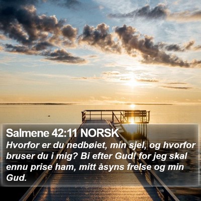 Salmene 42:11 NORSK Bible Verse Image
