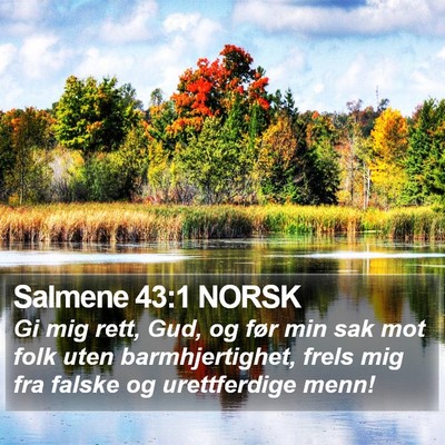 Salmene 43:1 NORSK Bible Verse Image