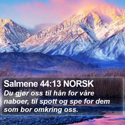 Salmene 44:13 NORSK Bible Verse Image