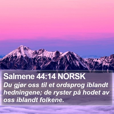 Salmene 44:14 NORSK Bible Verse Image