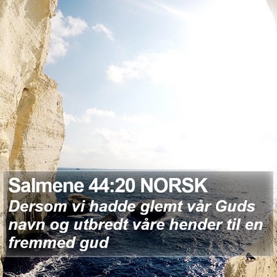 Salmene 44:20 NORSK Bible Verse Image