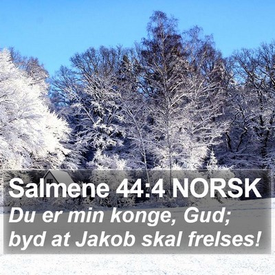 Salmene 44:4 NORSK Bible Verse Image