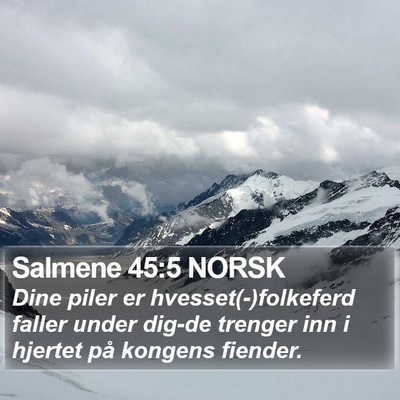 Salmene 45:5 NORSK Bible Verse Image