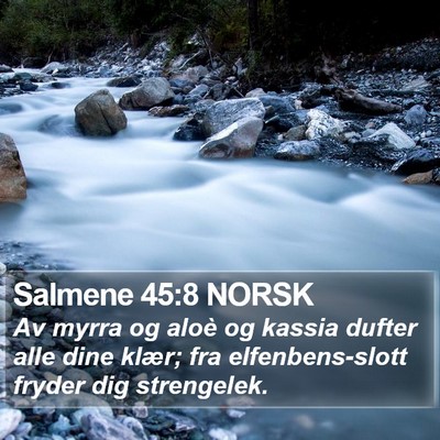 Salmene 45:8 NORSK Bible Verse Image