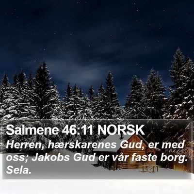 Salmene 46:11 NORSK Bible Verse Image