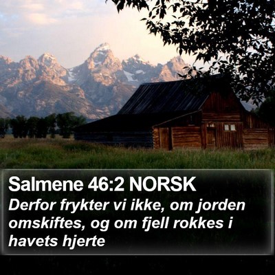Salmene 46:2 NORSK Bible Verse Image