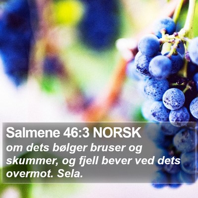 Salmene 46:3 NORSK Bible Verse Image
