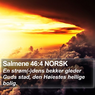 Salmene 46:4 NORSK Bible Verse Image