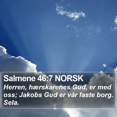 Salmene 46:7 NORSK Bible Verse Image