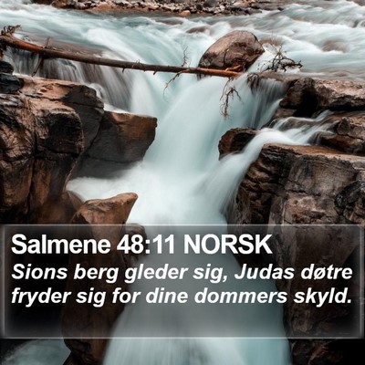 Salmene 48:11 NORSK Bible Verse Image