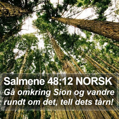 Salmene 48:12 NORSK Bible Verse Image
