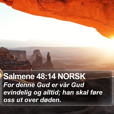 Salmene 48:14 NORSK Bible Verse Image