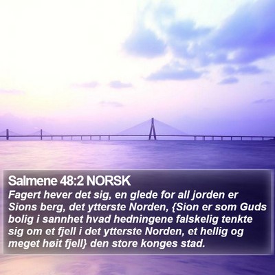 Salmene 48:2 NORSK Bible Verse Image