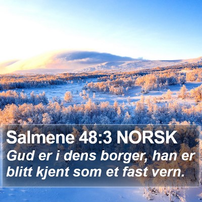 Salmene 48:3 NORSK Bible Verse Image