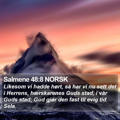 Salmene 48:8 NORSK Bible Verse Image