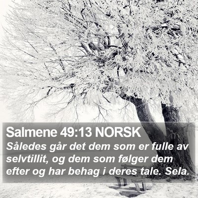 Salmene 49:13 NORSK Bible Verse Image