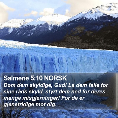 Salmene 5:10 NORSK Bible Verse Image