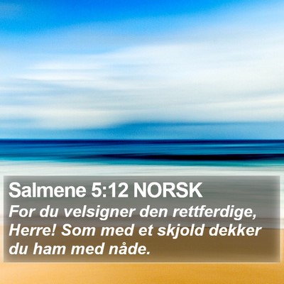 Salmene 5:12 NORSK Bible Verse Image