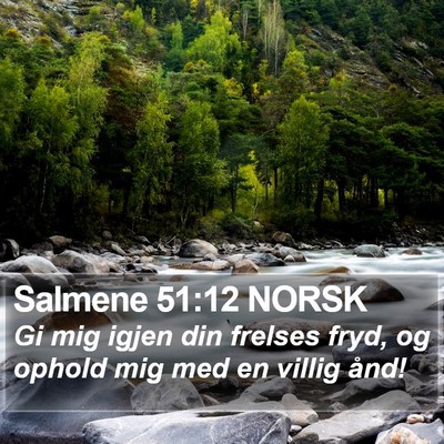 Salmene 51:12 NORSK Bible Verse Image