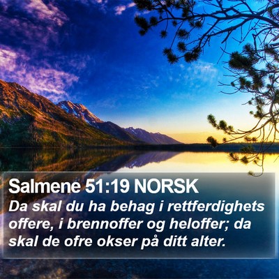 Salmene 51:19 NORSK Bible Verse Image
