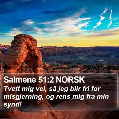 Salmene 51:2 NORSK Bible Verse Image