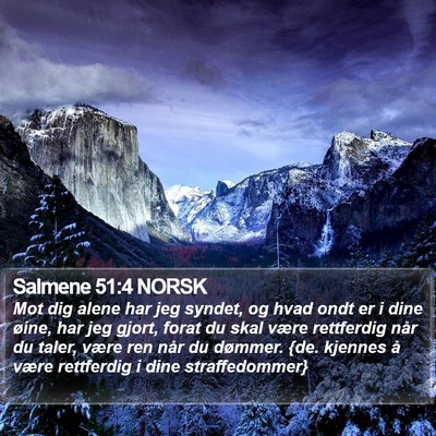 Salmene 51:4 NORSK Bible Verse Image