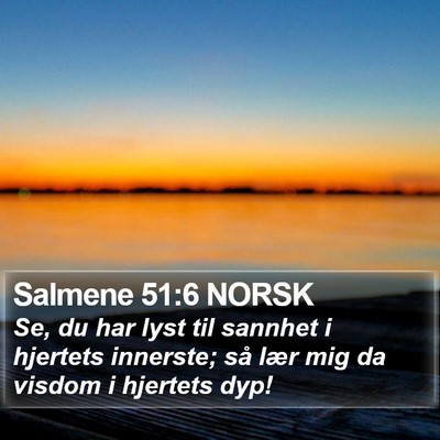 Salmene 51:6 NORSK Bible Verse Image