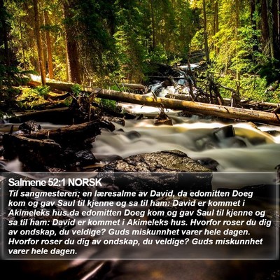 Salmene 52:1 NORSK Bible Verse Image