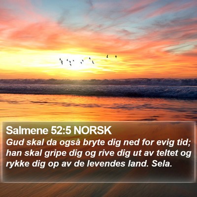 Salmene 52:5 NORSK Bible Verse Image