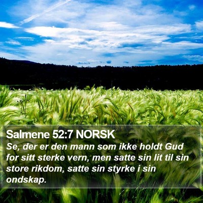 Salmene 52:7 NORSK Bible Verse Image
